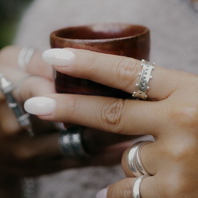 Trinity | Bague - NOIR KĀLA