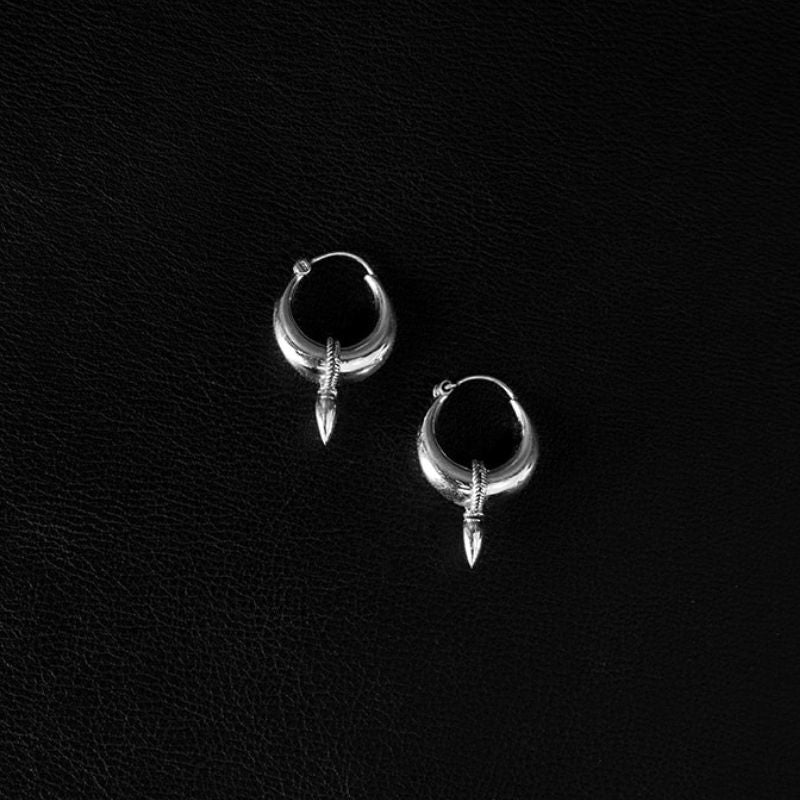 Kāla | Hoop Earrings – 925 Silver - NOIR KĀLA