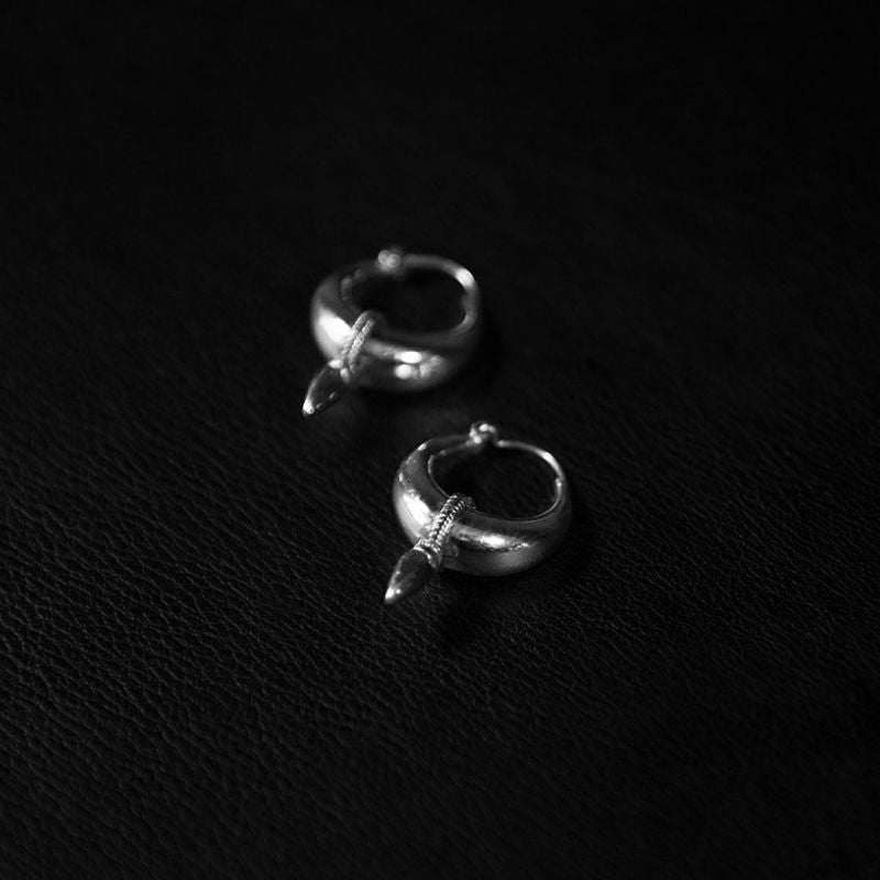 Kāla | Hoop Earrings – 925 Silver - NOIR KĀLA