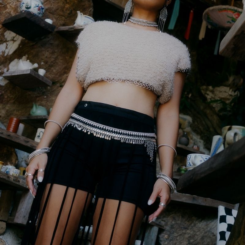 Elysium | Belt Waist Chain - NOIR KĀLA - NOIR KĀLA