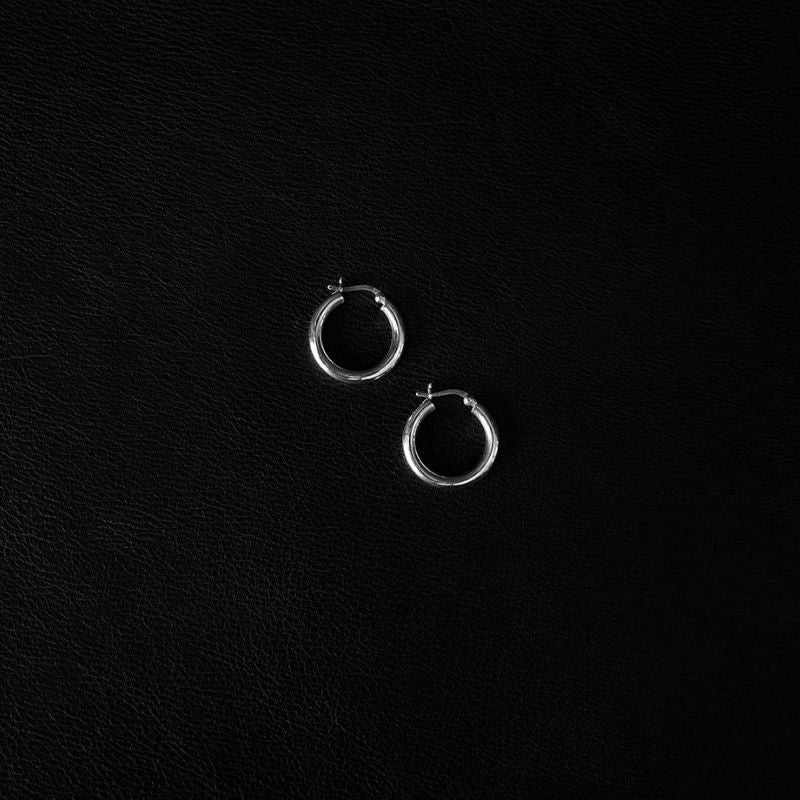 Nahi | Hoop Earrings – 925 Silver - NOIR KĀLA