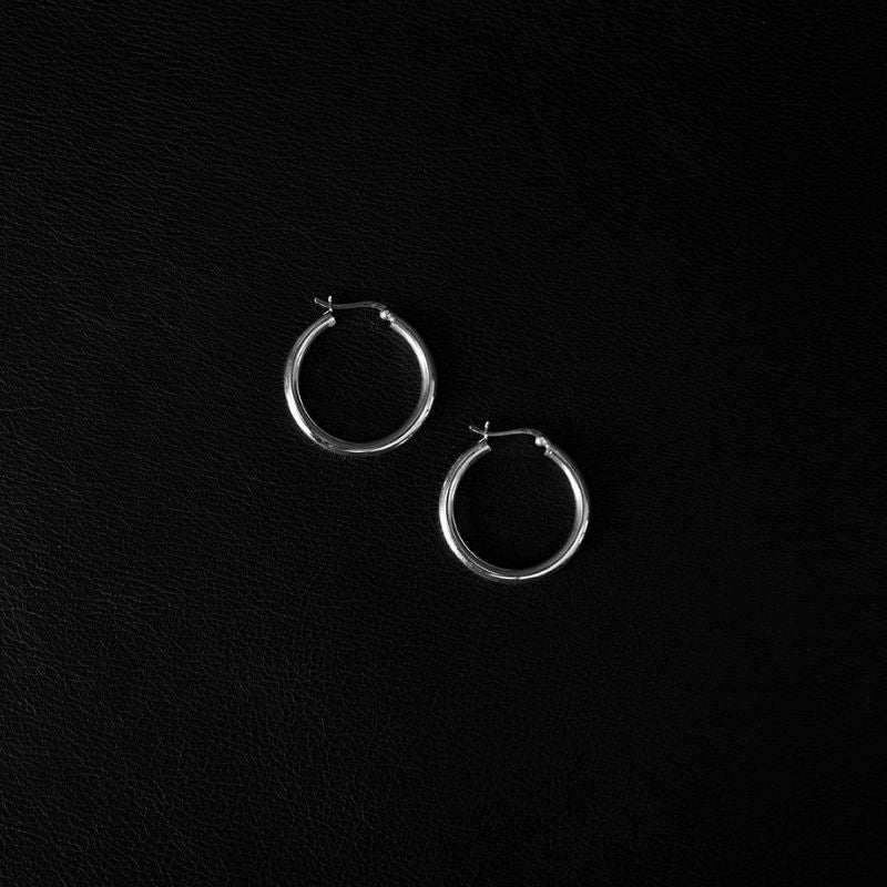Nahi | Hoop Earrings – 925 Silver - NOIR KĀLA
