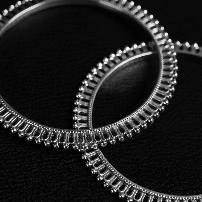 The Wheel | Bangle – 925 Silver - NOIR KĀLA