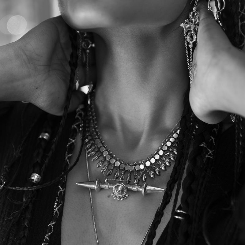 Sakti | Bracelet de cheville - NOIR KĀLA