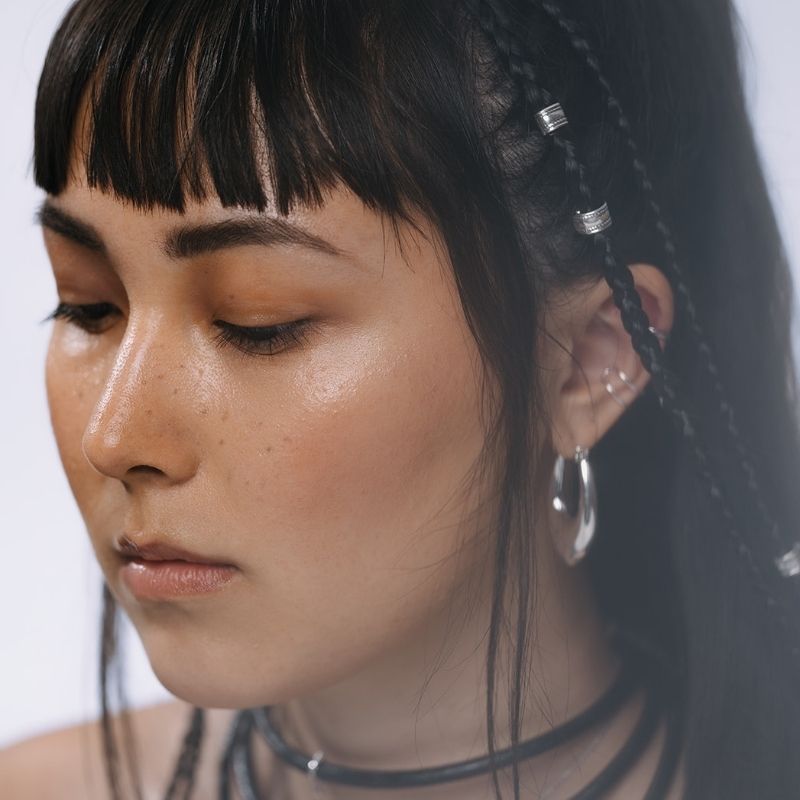 Elven | Hoop Earrings – 925 Silver - NOIR KĀLA