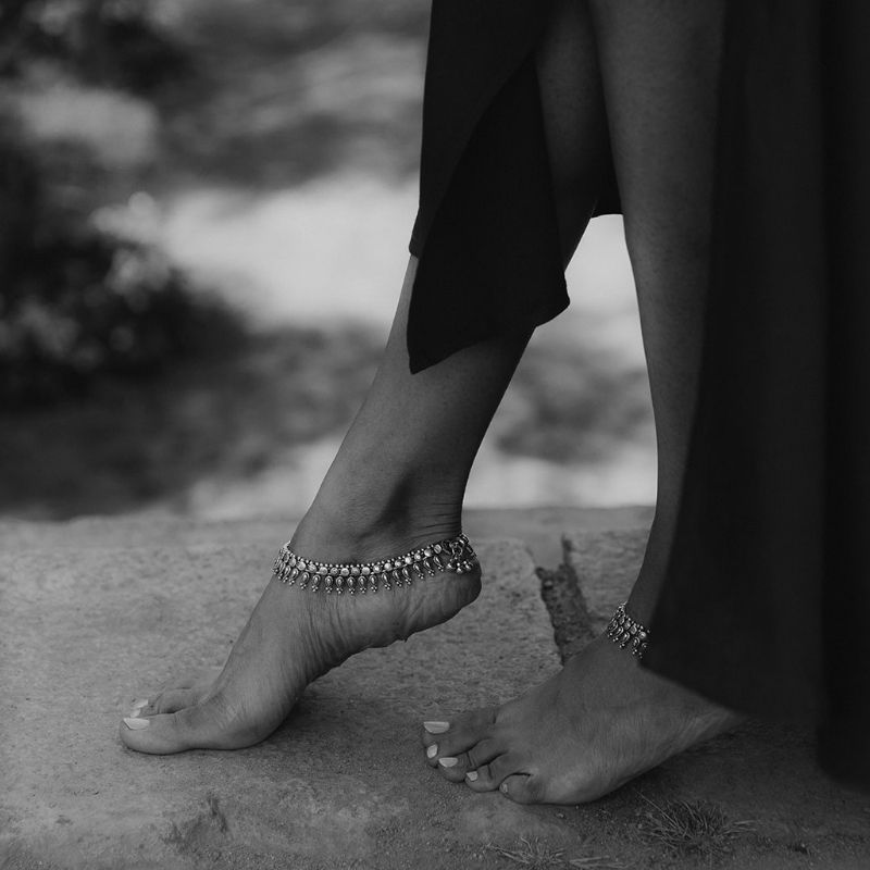 Sakti | Bracelet de cheville - NOIR KĀLA