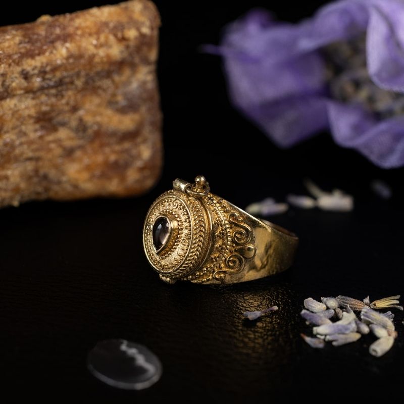 Poison | Bague - Laiton - NOIR KĀLA