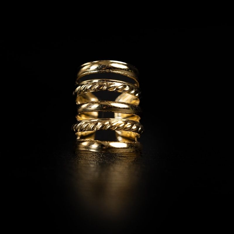 Aya III | Hair Jewelry x Ear Cuff - Gold - NOIR KĀLA