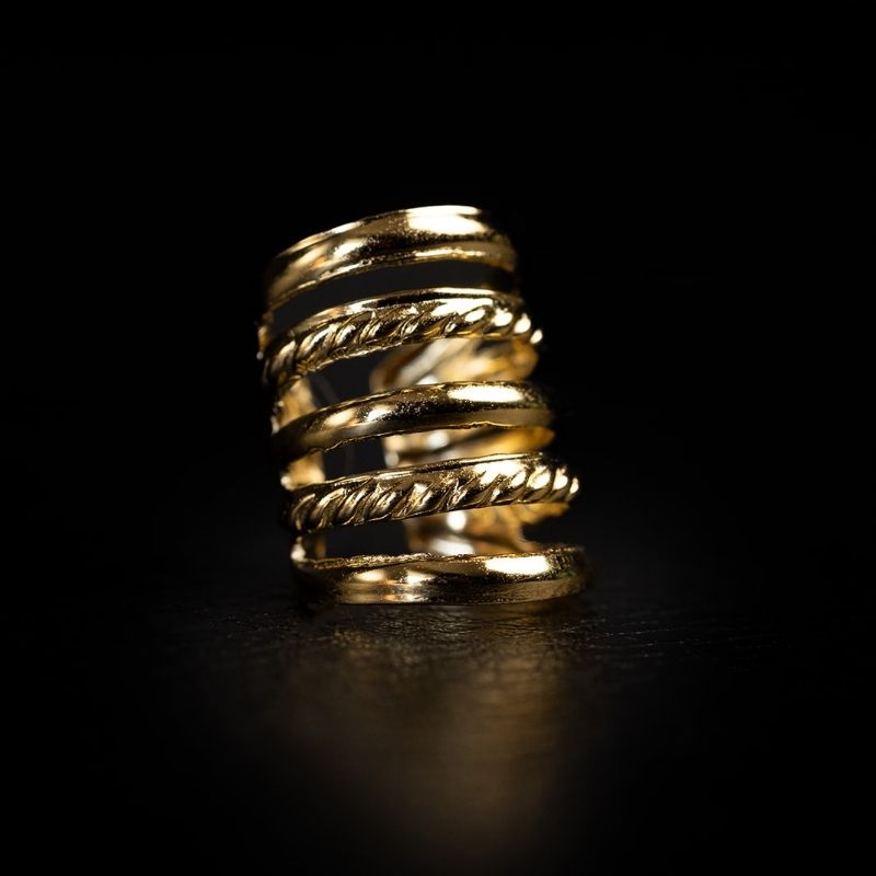 Aya III | Hair Jewelry x Ear Cuff - Gold - NOIR KĀLA