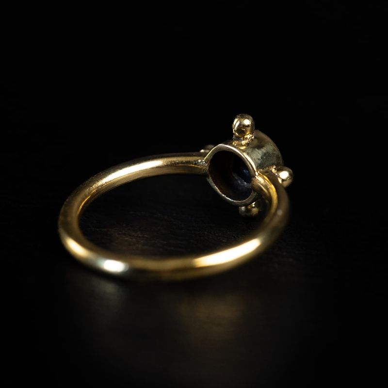 Dark Onyx | Ring - Brass - NOIR KĀLA