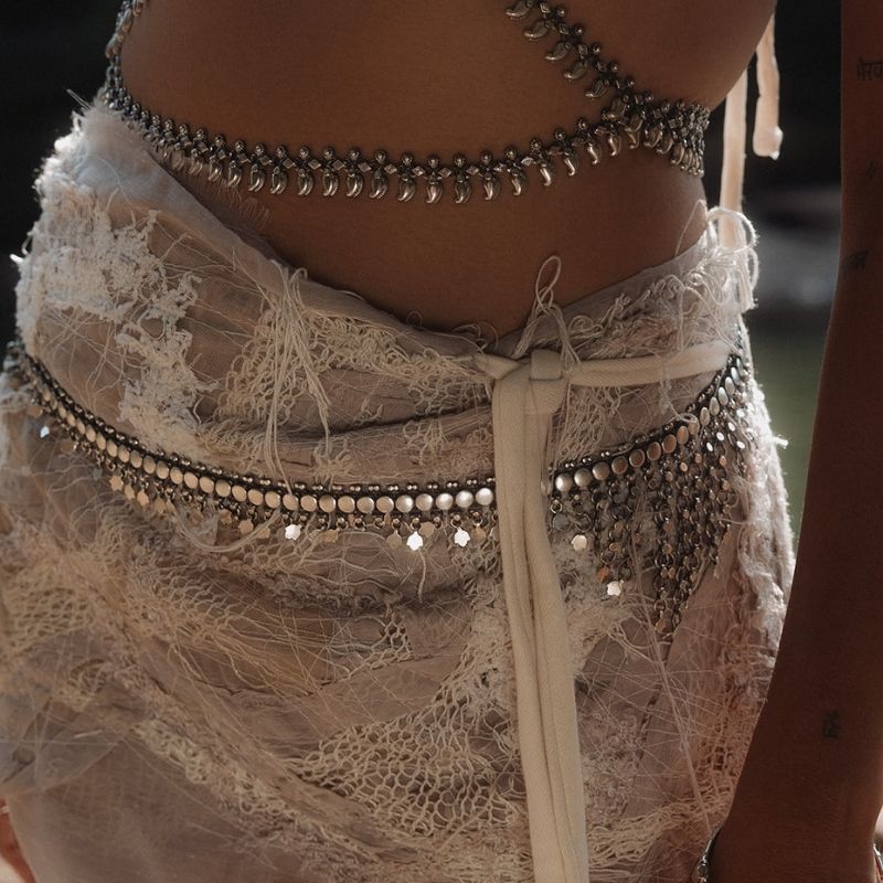 Elysium | Belt Waist Chain - NOIR KĀLA - NOIR KĀLA