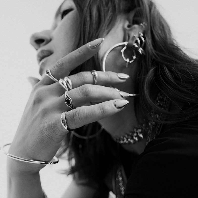 Evil Eye | Bague - NOIR KĀLA
