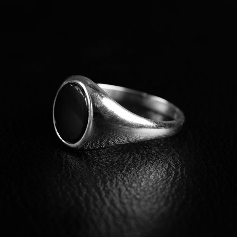 Black Orbit | Bague - Argent 925 - NOIR KĀLA