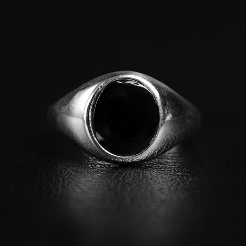 Black Orbit | Bague - Argent 925 - NOIR KĀLA
