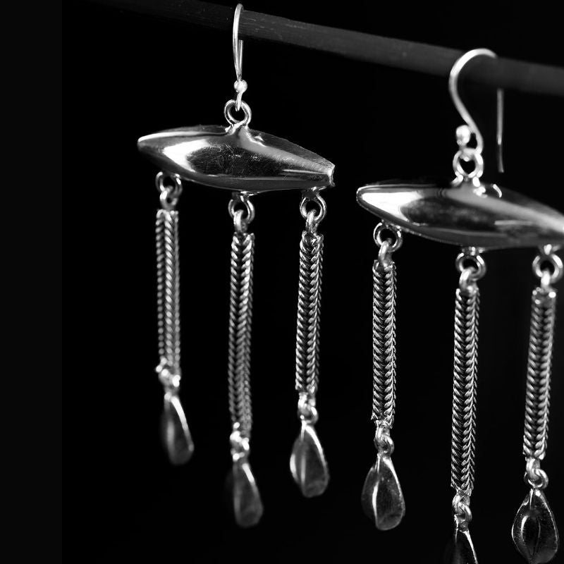 Poise Charm | Boucles d'oreilles - Argent 925 - NOIR KĀLA