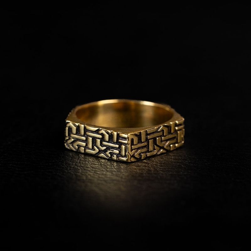 Dimensions | Bague - Laiton - NOIR KĀLA