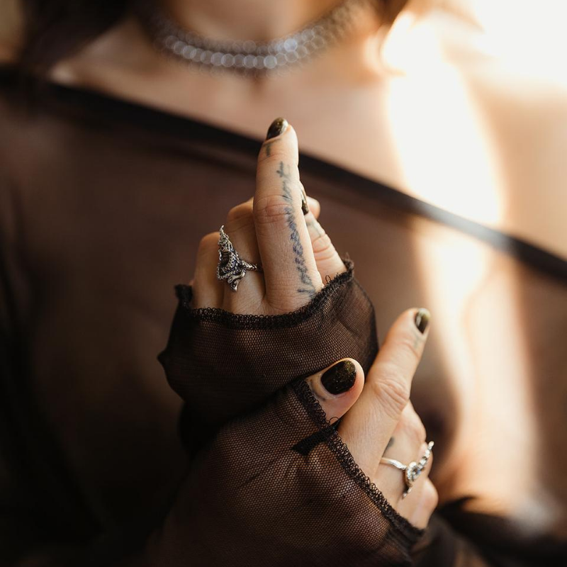 Fire Dragon | Bague - NOIR KĀLA