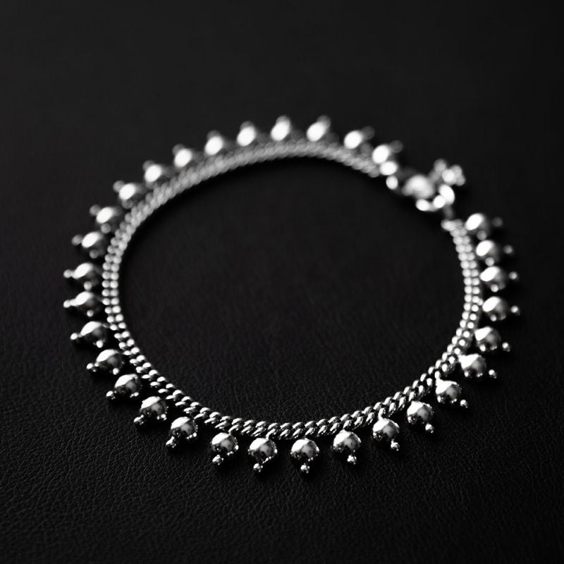 Sakti | Bracelet de cheville - NOIR KĀLA