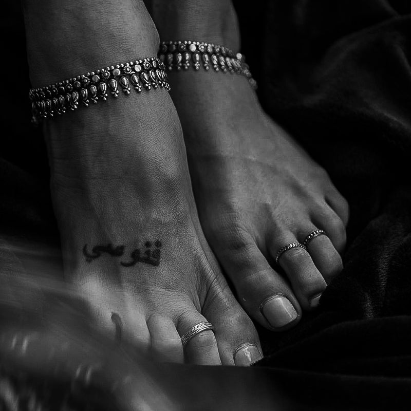 Sakti | Bracelet de cheville - NOIR KĀLA