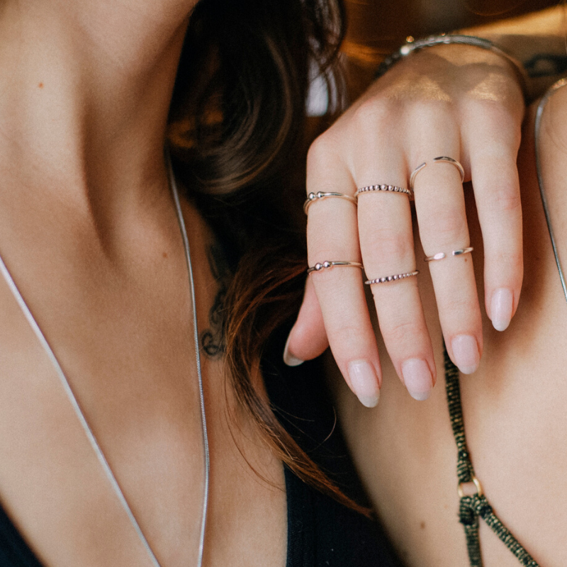 Trinity | Bague - NOIR KĀLA