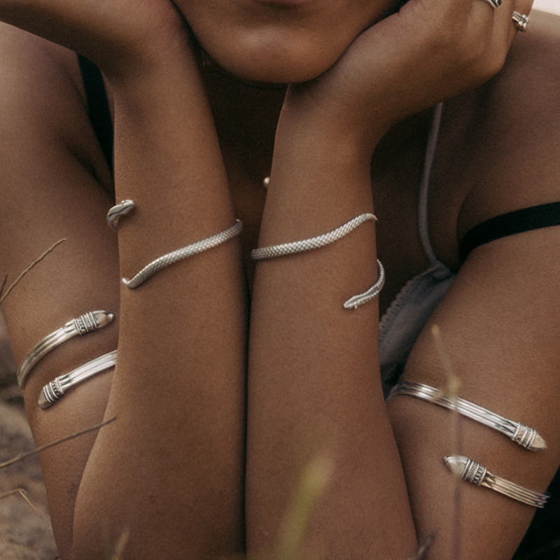 Serpentine | Serpent Bracelet - 925 Silver