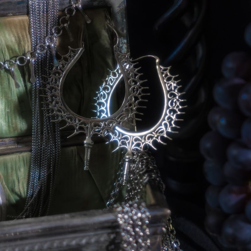 Spiked Relic | Hoop Earrings – 925 Silver