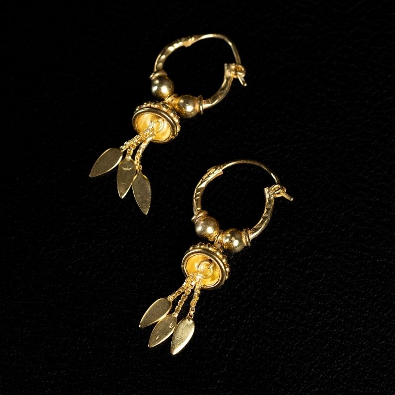Ancient Future | Boucles d&#39;oreilles créoles - Or - NOIR KĀLA