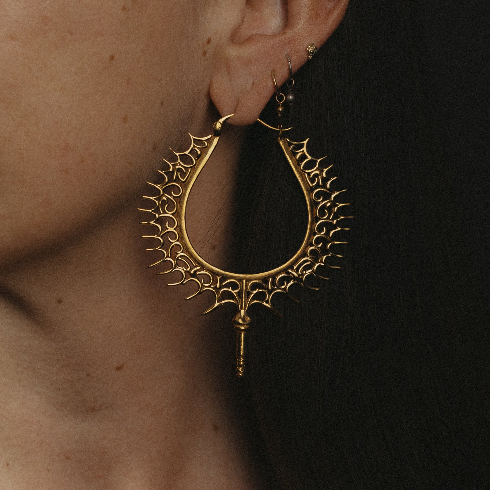 Spiked Relic | Créoles – Laiton