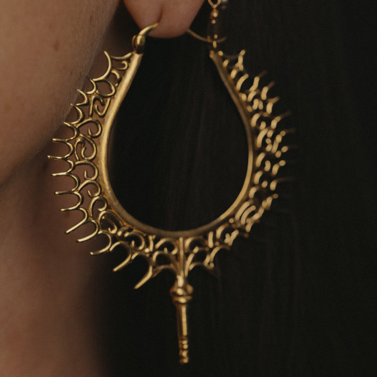 Spiked Relic | Créoles – Laiton