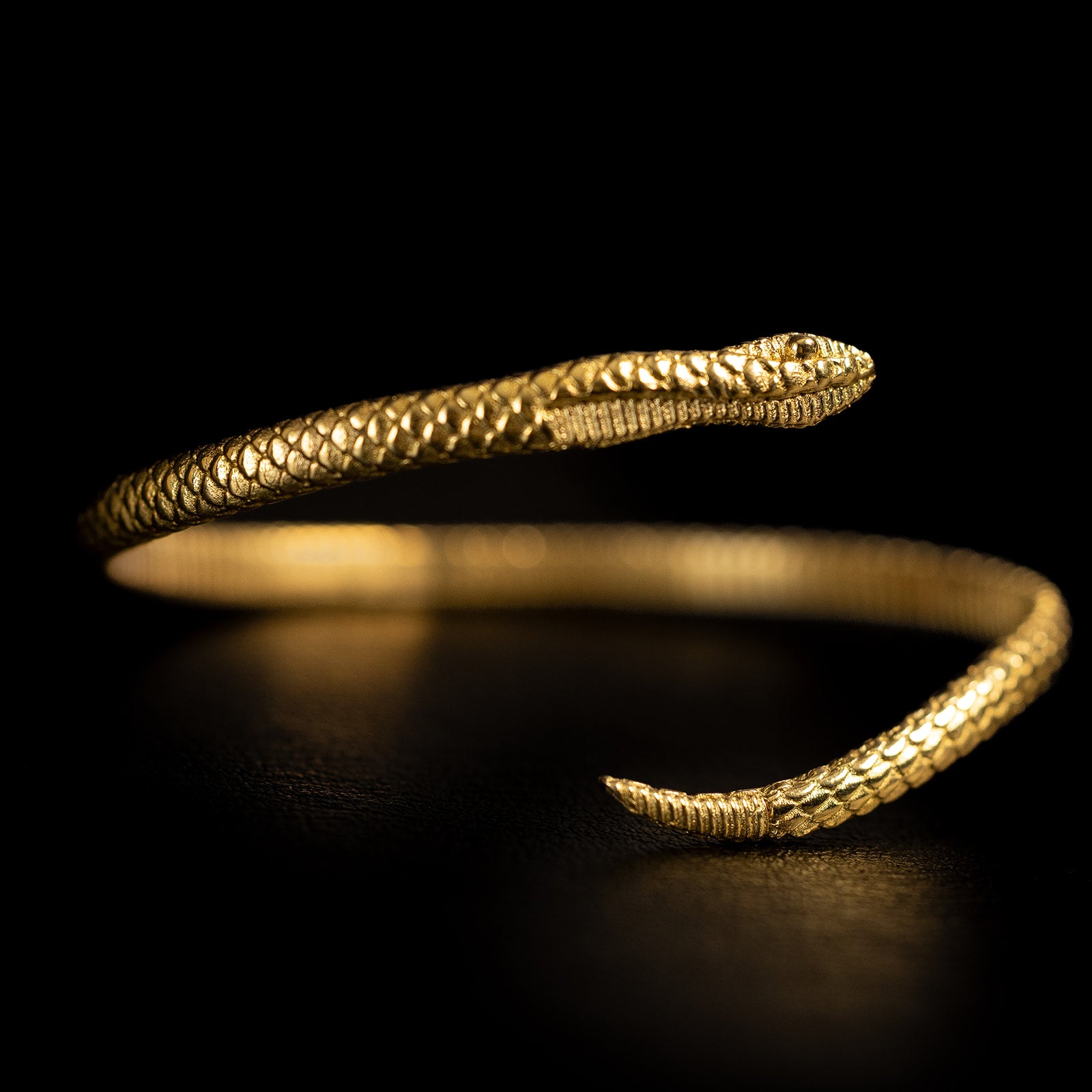Serpentine | Serpent Bracelet - Brass