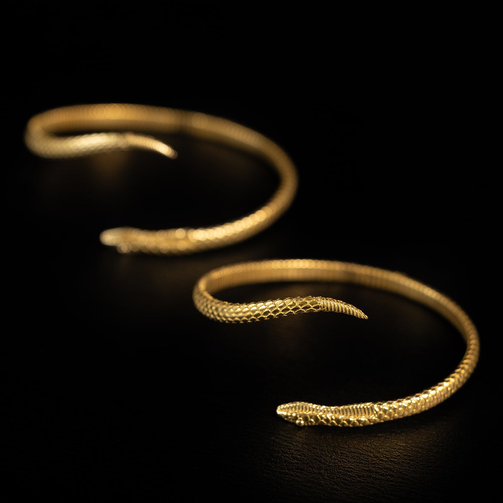 Serpentine | Serpent Bracelet - Brass