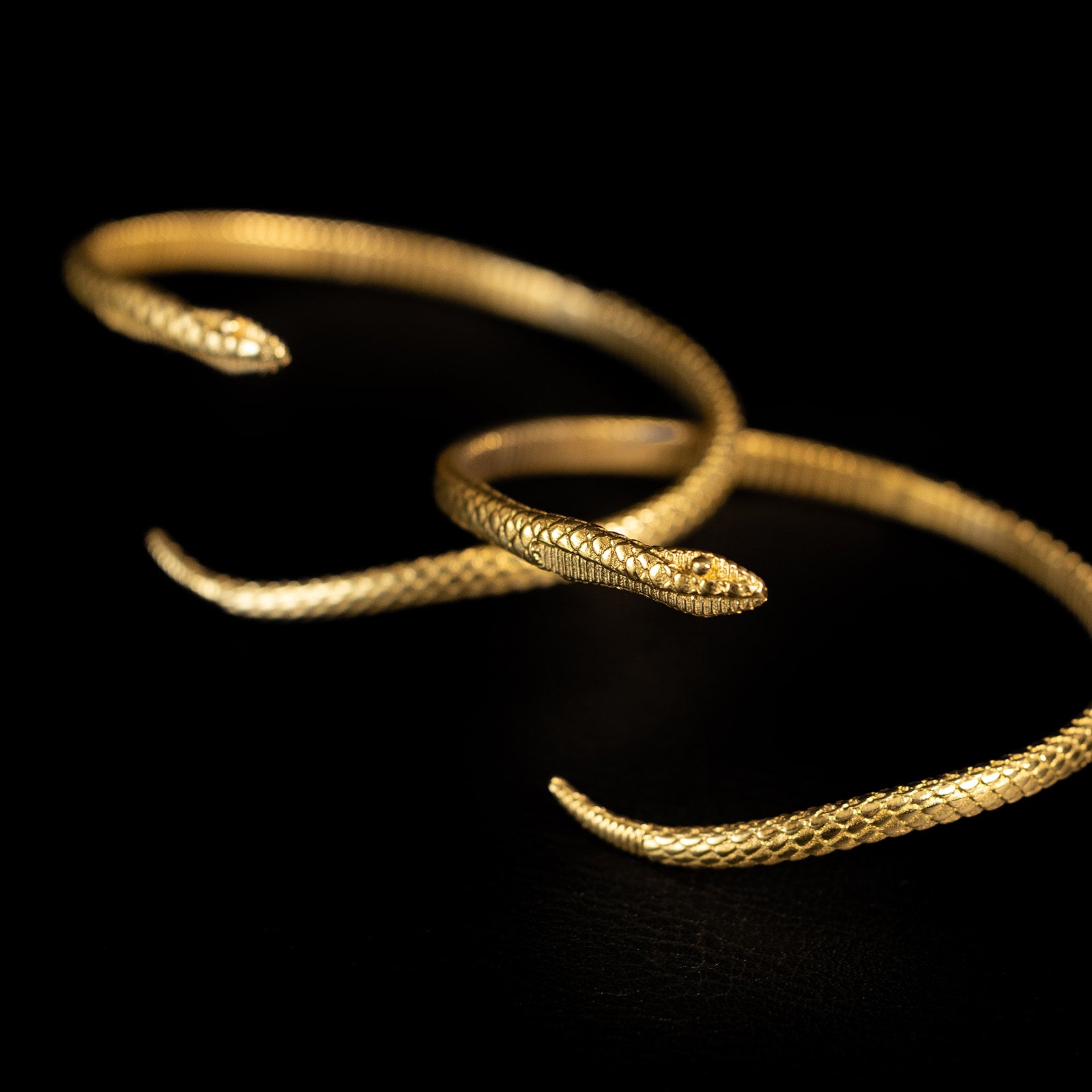 Serpentine | Serpent Bracelet - Brass