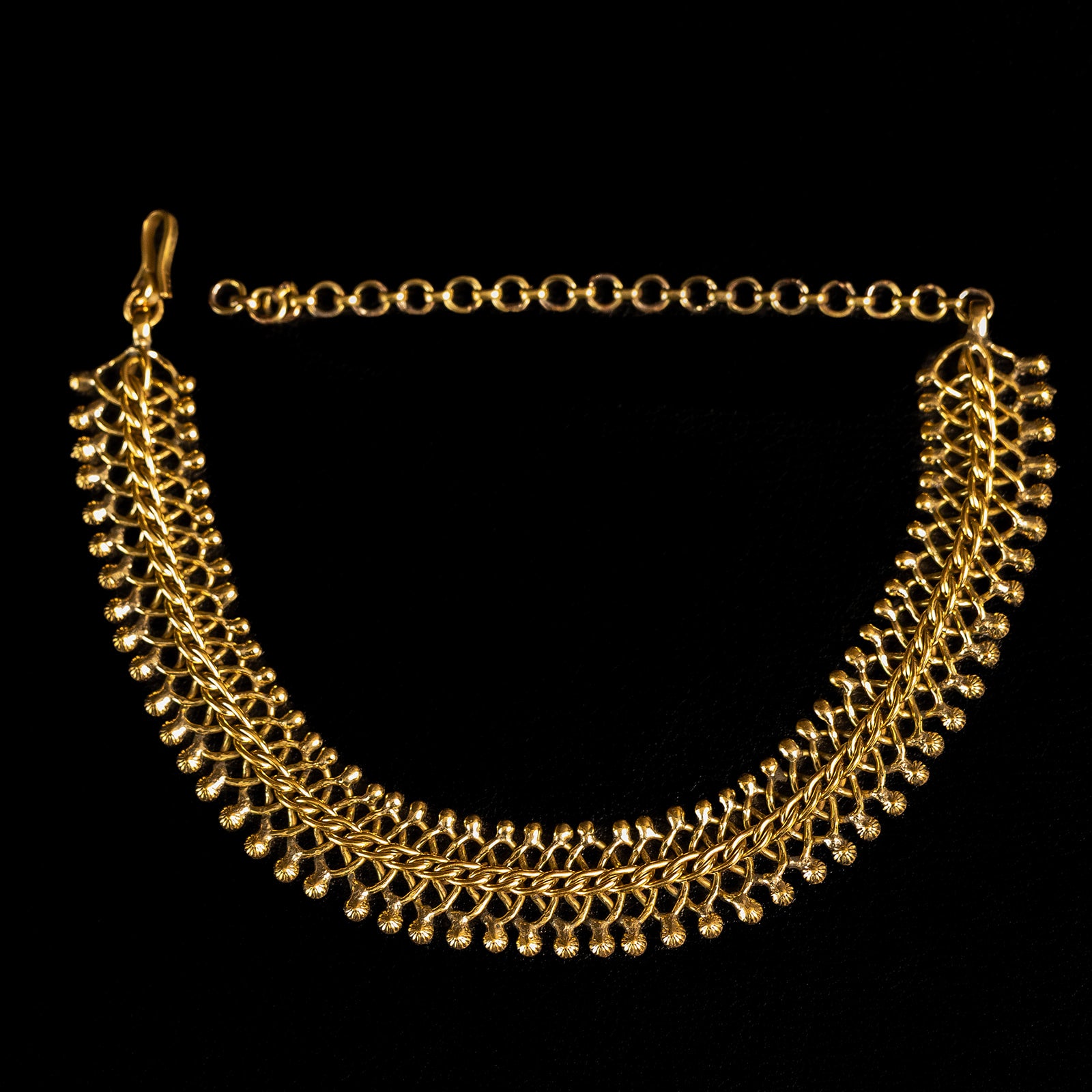 Interwoven Metal | Necklace - Brass