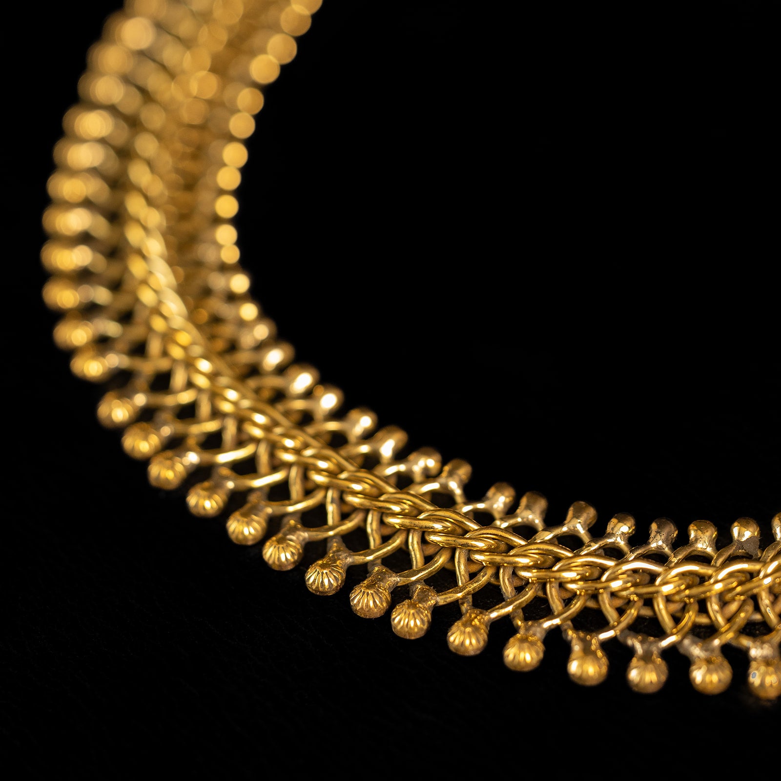 Interwoven Metal | Necklace - Brass
