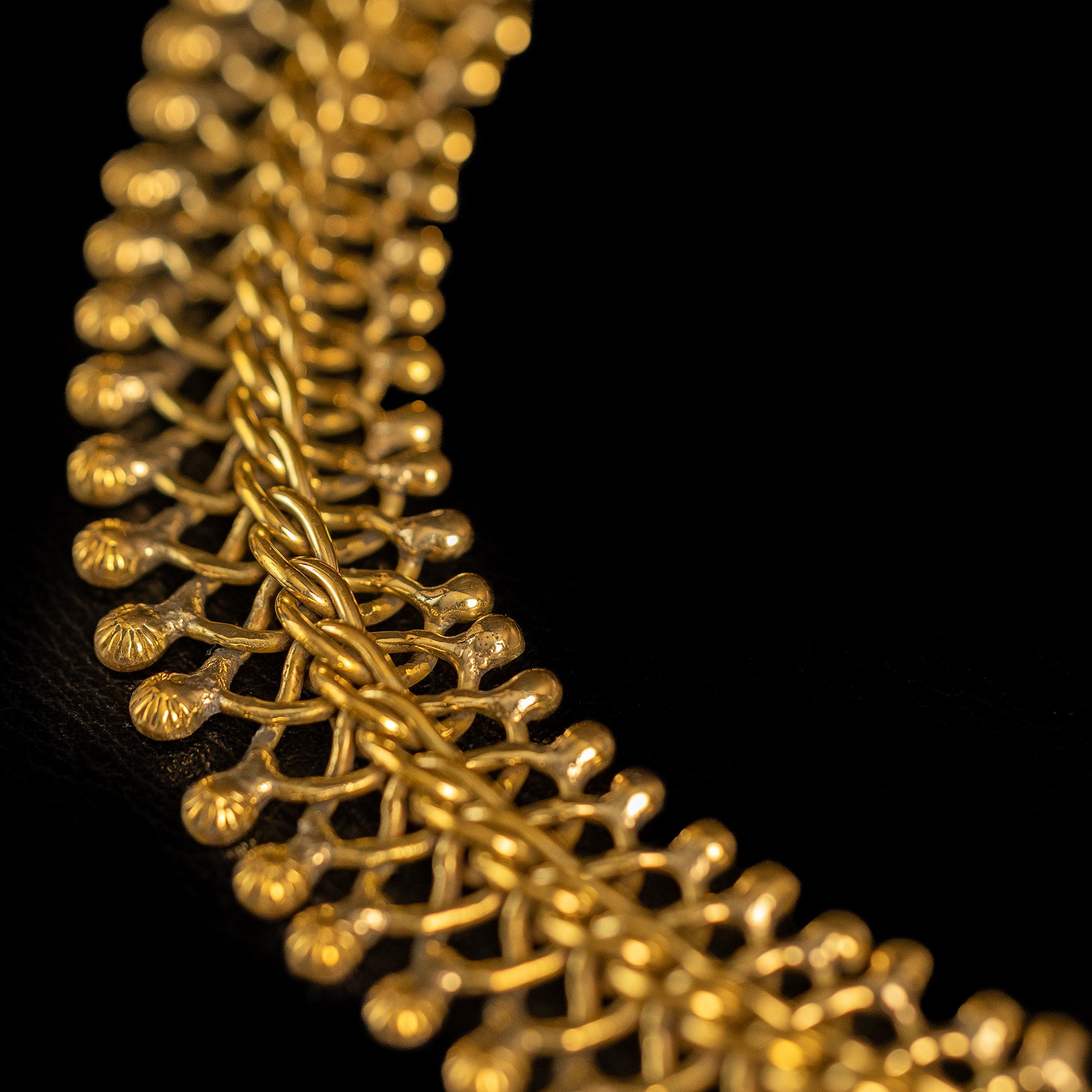 Interwoven Metal | Necklace - Brass
