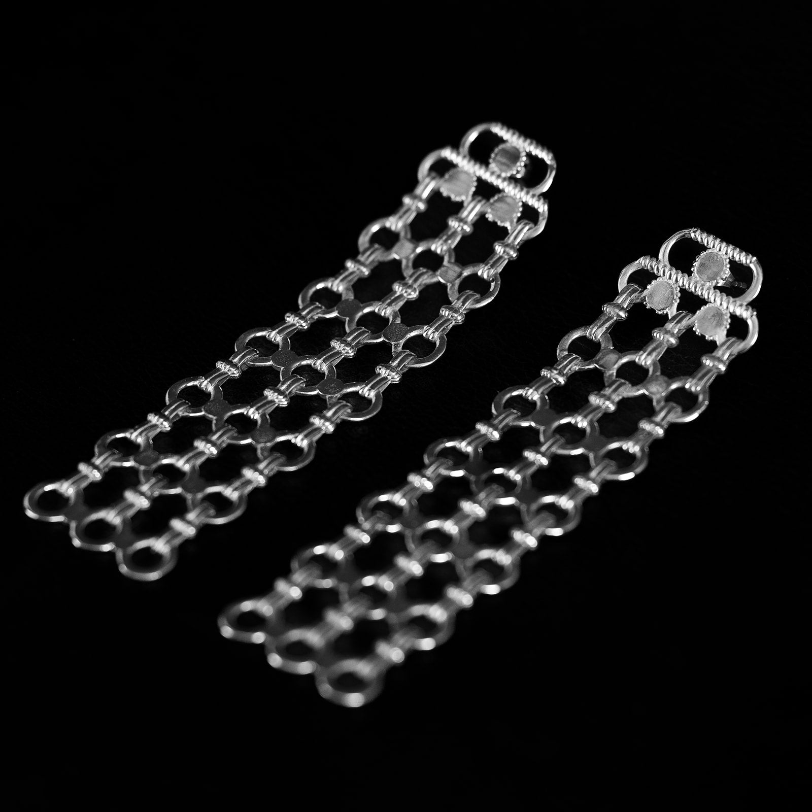 Interwoven Metal | Dangle Earrings - 925 Silver