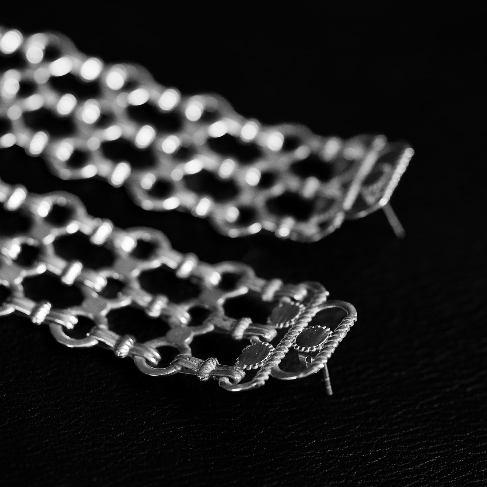 Interwoven Metal | Dangle Earrings - 925 Silver