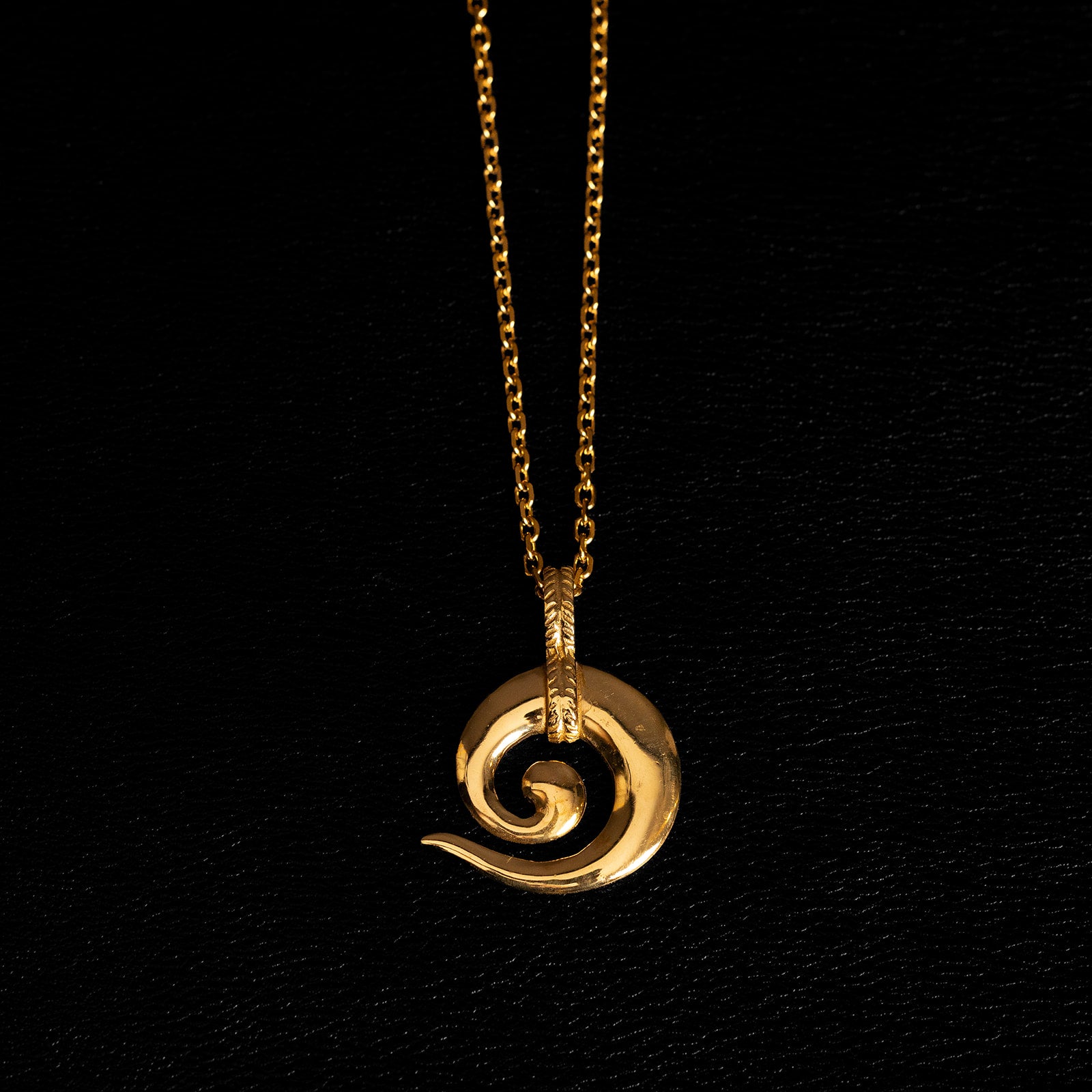 Spirale | Collier Pendentif - Laiton