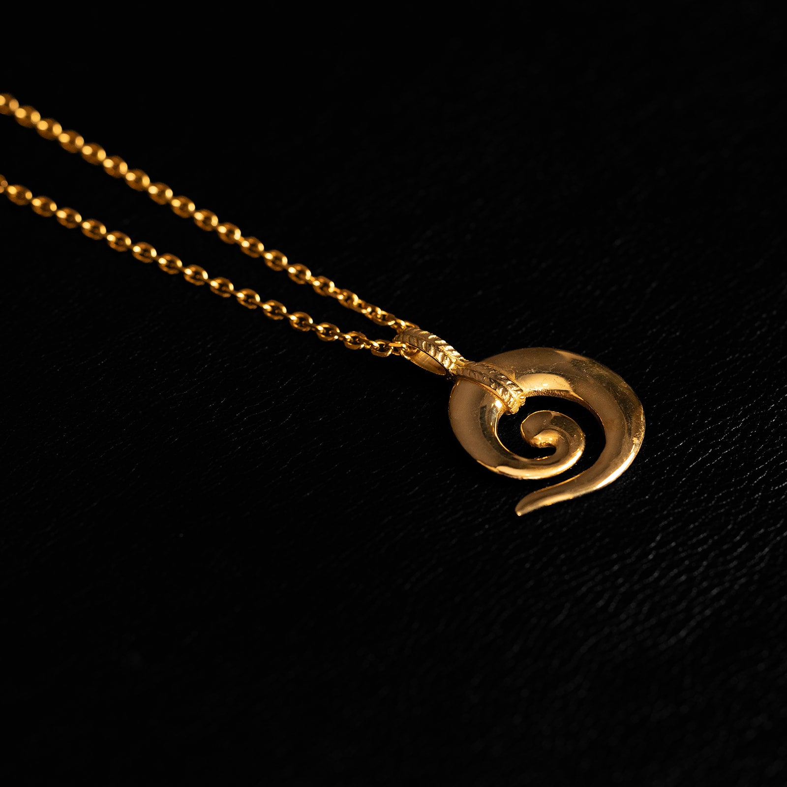 Spirale | Collier Pendentif - Laiton