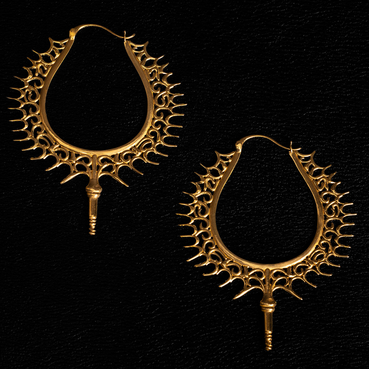 Spiked Relic | Créoles – Laiton