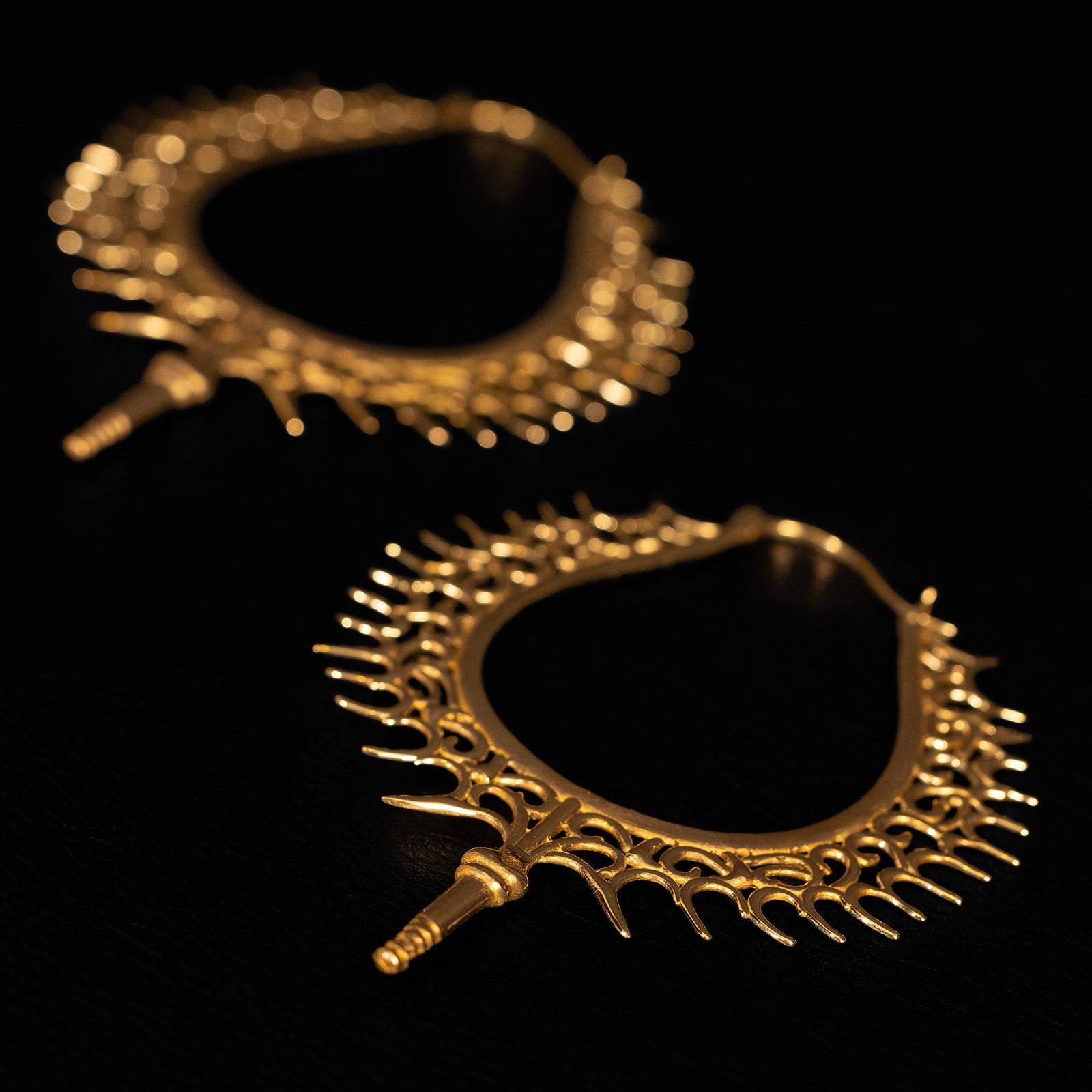 Spiked Relic | Créoles – Laiton
