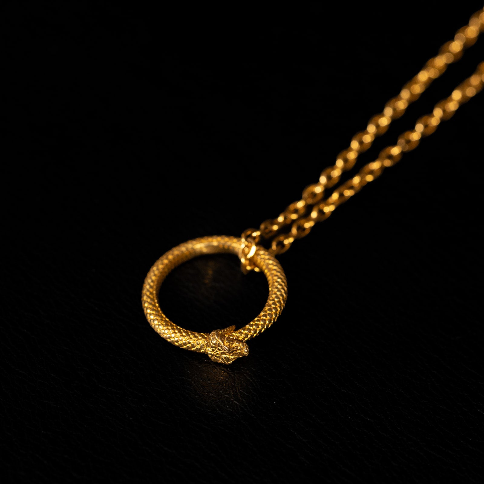 Ouroboros | Collier pendentif - Laiton