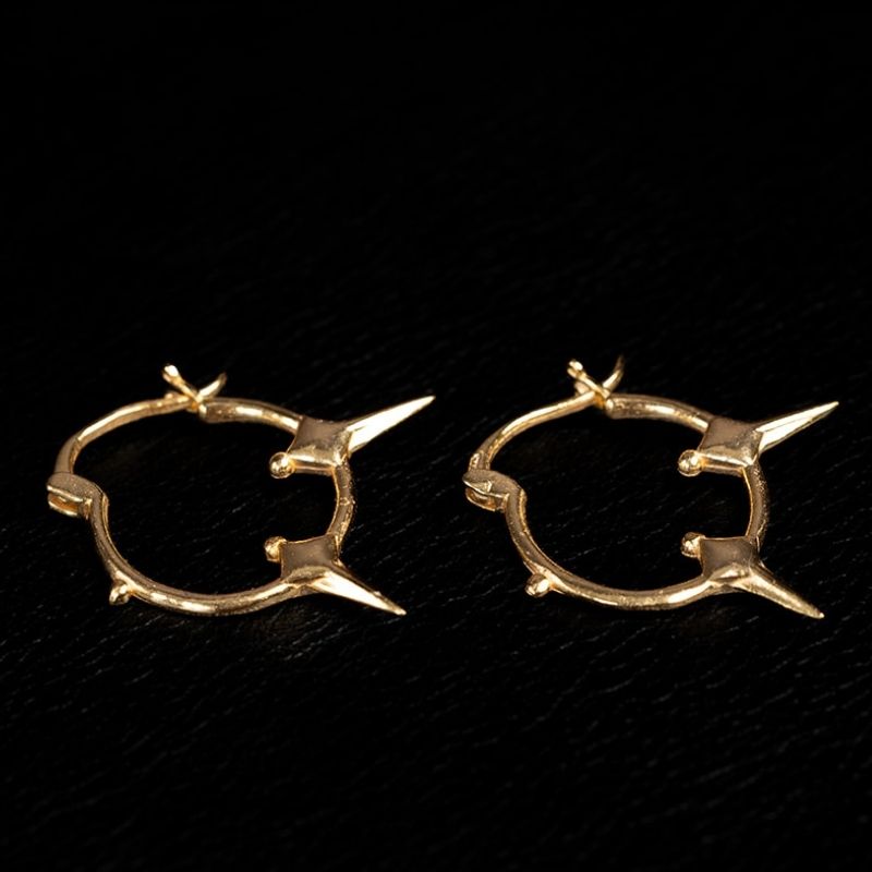 Ava Armor [L] | Boucles d'oreilles créoles en bois noir - NOIR KĀLA