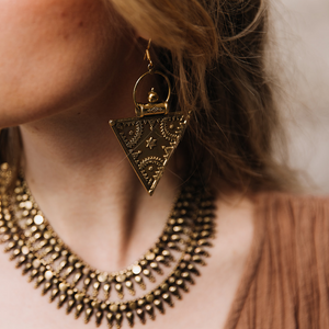 Merkabah | Earrings - Brass