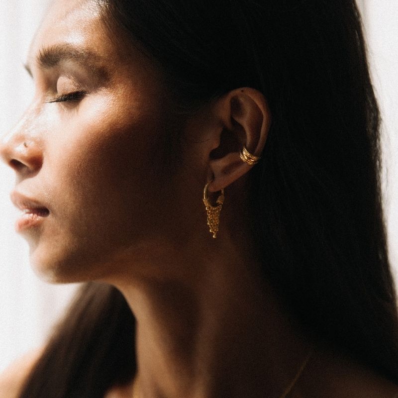 Charm | Hoop Earrings - Gold (18k Sale Collection)