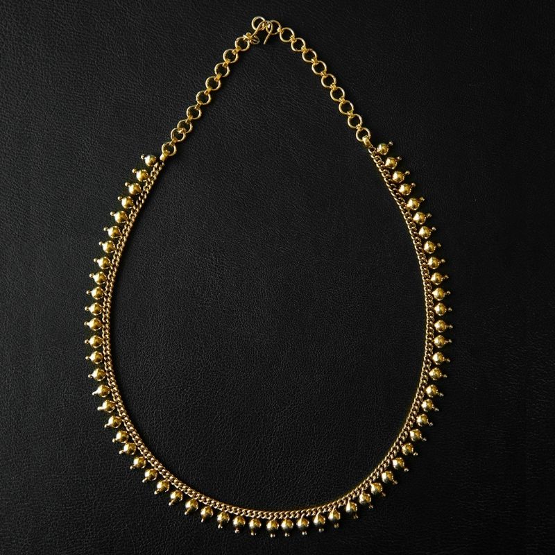 Devī II | Long Necklace - Brass