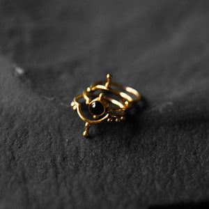 Encoded Beauty | Stacking Trio Rings - Brass